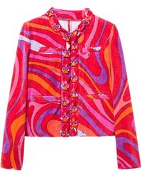 PUCCI - Jack Met Gedraaide Print En Ruches - Lyst