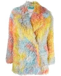 BECAGLI - Cappotto Con Fantasia Tie-Dye - Lyst
