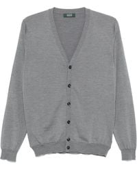 Zanone - Cárdigan con cuello en V - Lyst