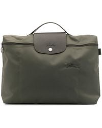 Longchamp - Small Le Pliage Green Briefcase - Lyst