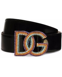 Dolce & Gabbana - Logo Buckle Belt - Lyst