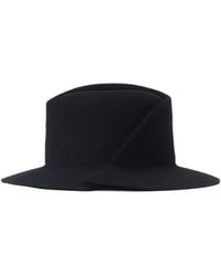 Yohji Yamamoto - Tucked Fedora Hat - Lyst