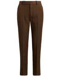 Polo Ralph Lauren - Houndstooth-Pattern Slim-Fit Trousers - Lyst