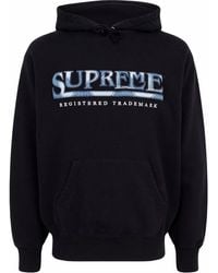 Supreme - Denim Logo Hoodie - Lyst