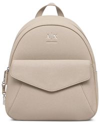ARMANI EXCHANGE - Logo-Plaque Backpack - Lyst