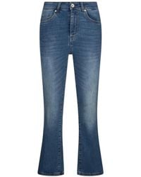 Liu Jo - Bottom Up Cropped Flared Jeans - Lyst