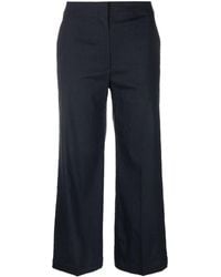 Theory - Straight-leg Cropped Trousers - Lyst