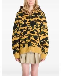 A Bathing Ape - 1St Camo Shark Full-Zip Hoodie - Lyst