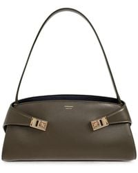 Ferragamo - Hug Calf Leather Shoulder Bag - Lyst