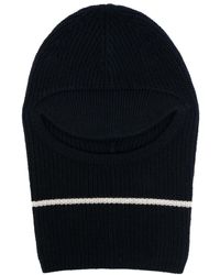 Plan C - Two-Tone Striped Ribbed-Knit Balaclava - Lyst