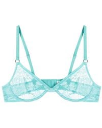 Fleur du Mal - Le Stretch Lace Demi Bra - Lyst