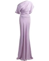 Gemy Maalouf - Asymmetrical Draped Maxi Dress - Lyst