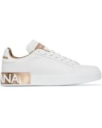 Dolce & Gabbana - ポルトフィーノ スニーカー ナッパカーフスキン ラメディテール - Lyst