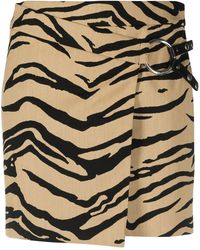 Stella McCartney - Mini-Rok Met Zebraprint - Lyst