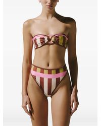 Baobab - Kina Striped High-Rise Bikini Bottoms - Lyst