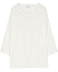 Aspesi - Round-neck Silk T-shirt - Lyst