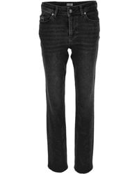Versace Jeans Couture - Logo-Plaque Jeans - Lyst