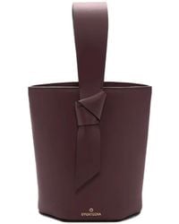 La Portegna - Julieta Knotted Leather Tote Bag - Lyst