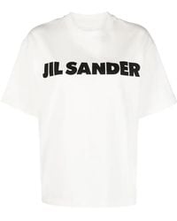 Jil Sander - T-Shirt Mit Logo-Print - Lyst