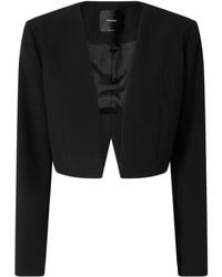 Pinko - Giacca Crop Con Scollo A V - Lyst