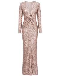 ROSERRY - Merilyn Sequin-Embellished Knotted Maxi Dress - Lyst