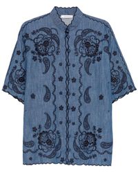 Zimmermann - Blusa Aster Con Ricamo Paisley - Lyst