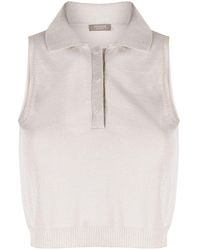 Peserico - Sleeveless Knitted Top - Lyst