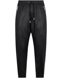 DSquared² - Faux-Leather Track Pants - Lyst