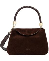 Coccinelle - Small Tiggy Braided-Handle Suede Tote Bag - Lyst