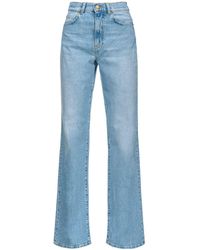 Pinko - Straight-Leg-Jeans mit hohem Bund - Lyst
