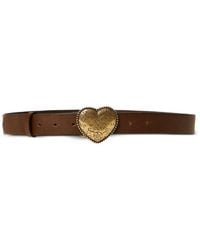 Twinset - Heart-Buckle Leather Belt - Lyst