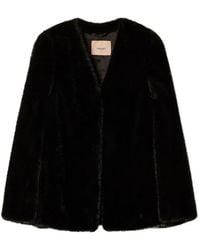 Twinset - Faux Fur Cape Jacket - Lyst
