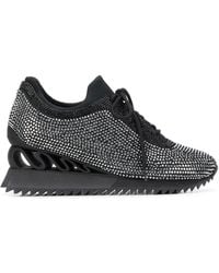 Le Silla - Reiko Wave Crystal-Embellished Sneakers - Lyst