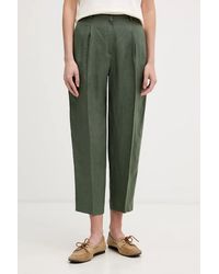 Benetton - Pleated Tapered Trousers - Lyst