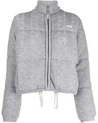 Gcds - Cardigan Mit Zopfmuster - Lyst