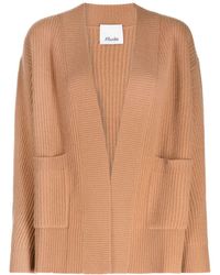 Allude - Open-front Ribbed Cardigan - Lyst