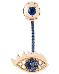 Delfina Delettrez - 'Eyes On Me Piercing' Diamond And Sapphire Earring - Lyst
