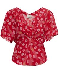 Isabel Marant - Faljane Floral-Print Blouse - Lyst