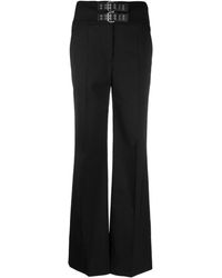 Moschino Jeans - Double-buckle Flared Trousers - Lyst