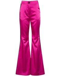 MITILIANE COUTURE - Side-Appliqué Flared Trousers - Lyst