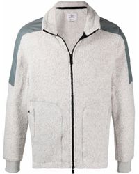 Woolrich Contrast-panel Zip-up Cardigan - White