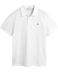 GANT - Logo-Embroidered Polo Shirt - Lyst