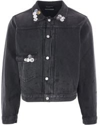 Enfants Riches Deprimes - Type VII Jeansjacke mit Zierknöpfen - Lyst