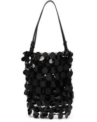 Rabanne Mini Eyelet-embellished Pvc Tote in White | Lyst