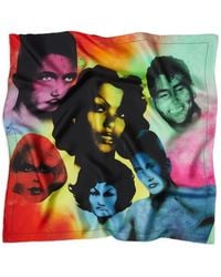 Versace - Foulard 70X70 Bio Silk Twill "The Party" Inkjet Print - Lyst