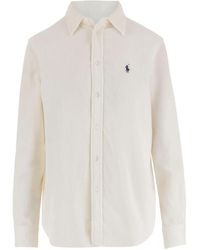 Polo Ralph Lauren - Embroidered-Logo Corduroy Shirt - Lyst