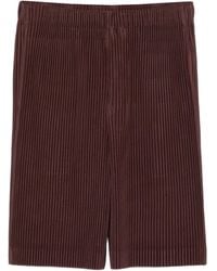 Homme Plissé Issey Miyake - Pantalones Cortos Con Pinzas - Lyst