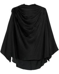 Rick Owens - Gedrapeerde Top Met Knopen - Lyst
