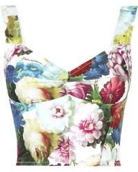 Dolce & Gabbana - Geblümtes Bustier-Top - Lyst