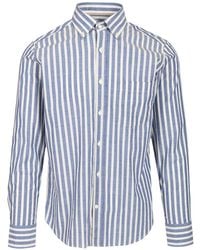 Al Duca d'Aosta - Striped Button-Down Shirt - Lyst